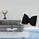 thumbnail image 2 of Figura de cabeza de ciervo, estatua de animal, cojín decorativo con lazo, funda de almohada con lazo en forma de lazo, hecha de resina y PP, adecuada, 2 of 8