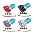 thumbnail image 4 of 370 Brushed Motor with Alloy Heat Sink Gear Box Set for WPL Henglong C14 C24 B14, 4 of 7