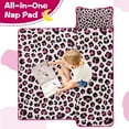 thumbnail image 4 of Pink and Black Of Leopard Print Toddler Nap Mats for Kids Preschool,Sleeping Mat Bag or Kids,Toddler Sleeping Bag,Toddler Nap Mat or Daycare, 4 of 6