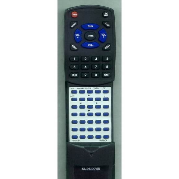 Replacement Remote for MAGNAVOX 313923813561, RT313923813561, RC19335034, 50MF231D, 42MF237S37, 52MF437S37, 52MF437S, 50MF231D37