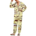 thumbnail image 2 of Pompompurin Unisex Onesie Pajamas Zipper Jumpsuit Hooded One Piece Sleepwear for Family Mens Womens, 2 of 8