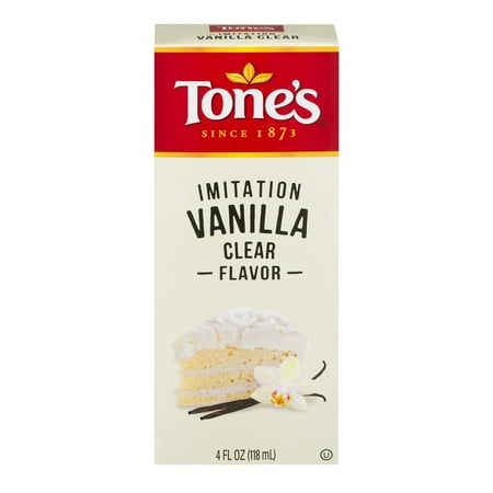 Tone's Imitation Vanilla Clear Flavor, 4.0 FL OZ (Best Imitation Vanilla Extract)