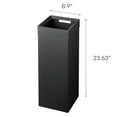 thumbnail image 7 of Yamazaki Home Trash Can, Black, Steel, 7.25 gallons, 27 liters, Handles, Lid, No Assembly, 7 of 7