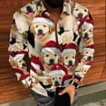 thumbnail image 4 of BLTIBY Christmas Shirt for Men Button Down Long Sleeve Lapel Shirts Cats Printed Casual Holiday Beach Shirts Top Multicolor 3 S, 4 of 8