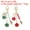 Green/Red, variant on Rose Keychain Pendant, Rose Flower Purse Charm for Handbags Floral Keyring with Chain Tassel for Women Black/White