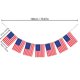 thumbnail image 2 of Banderines Decorativos para El Día de La Independencia: Ideales para La Decoración de Fiestas Patrióticas. Guirnalda de Tela de 180 Cm para Celebraciones Festivas En Interiores y Exteriores, Barbacoa, 2 of 7