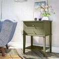thumbnail image 2 of Ameriwood Home Franklin Accent Table with 2 Drawers in Olive Green, 2 of 11