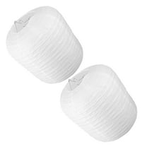2 Pcs Paper Lantern Shade Lamp Oblate Pendant Lanterns White
