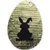 APINATA4U 2-D Gold Easter Egg Pinata With Black shadow bunny