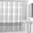 thumbnail image 3 of Abstract Stripe Fabric Shower Curtain for Bathroom Waterproof Polyester Bath Curtain with 12 Hooks Classic Gary Lines Art Washable Shower Curtain with Grommets 72"x72", 3 of 9