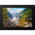 thumbnail image 2 of Basov, Sergej 18x13 Black Modern Framed Museum Art Print Titled - Mountain river, 2 of 5