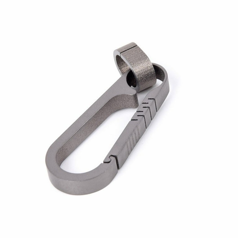 Siruishop Carabiner Keychain Hooks Quick Release Key For Men Women Color Titanium Other