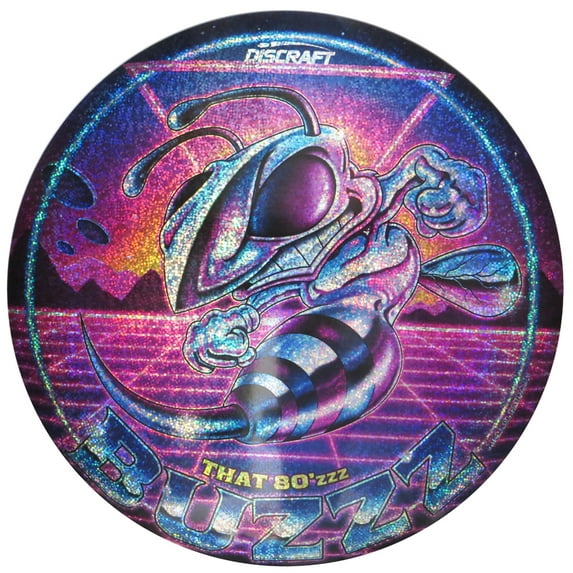 Discraft Full Foil Sparkle Prism SuperColor 80zzz ESP Buzzz Midrange Golf Disc - 167-169g
