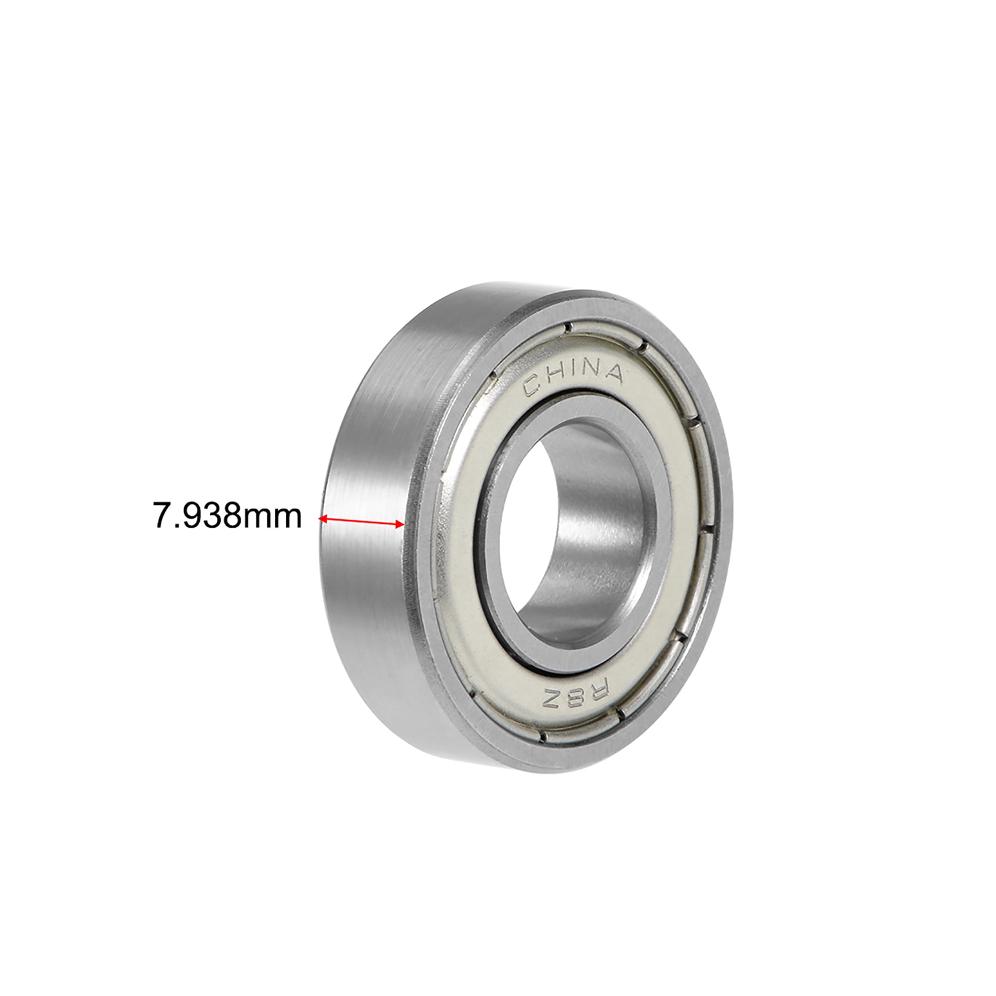 R8ZZ Deep Groove Ball Bearing 1//2/"x1-1//8/"x5//16/" Shielded Bearings 2pcs