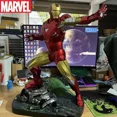 thumbnail image 4 of Figuras de anime de Marvel Avengers Iron Man Mk6 de 50 cm, figuras luminosas grandes, adornos de PVC Gk, regalo de cumpleaños para novio, 4 of 4