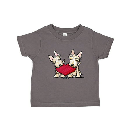 

Inktastic Heartfelt Scottie Duo Gift Toddler Boy or Toddler Girl T-Shirt