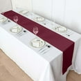 thumbnail image 6 of Efavormart Pack of 5 | BURGUNDY Premium Polyester Table Top Runner For Weddings Birthday Party Banquets Decor Fit Rectangle and Round Table, 6 of 10