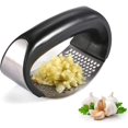 thumbnail image 1 of Garlic Press Rocker and Peeler, Premium Garlic Press Stainless Steel, Garlic Crusher with Silicone Garlic Peeler/Cleaning Brush, Easy Operate and clean Kitchen Gadget, 1 of 7