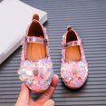 thumbnail image 4 of Otqutp Holiday Baby Girls Footwear Fashion Autumn Girls Casual Shoes Flat Lightweight Sequins Bow Cute Shiny Dress Shoes 1-6 Years, 4 of 9