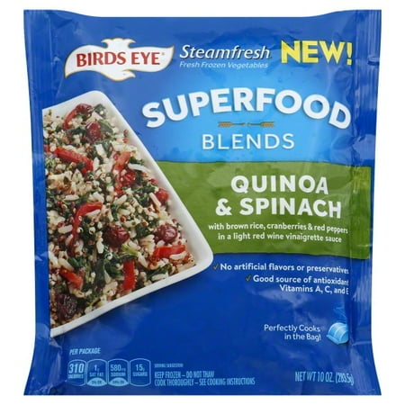 Birds Eye Steamfresh Superfoods Blends Quinoa & Spinach, 10 oz