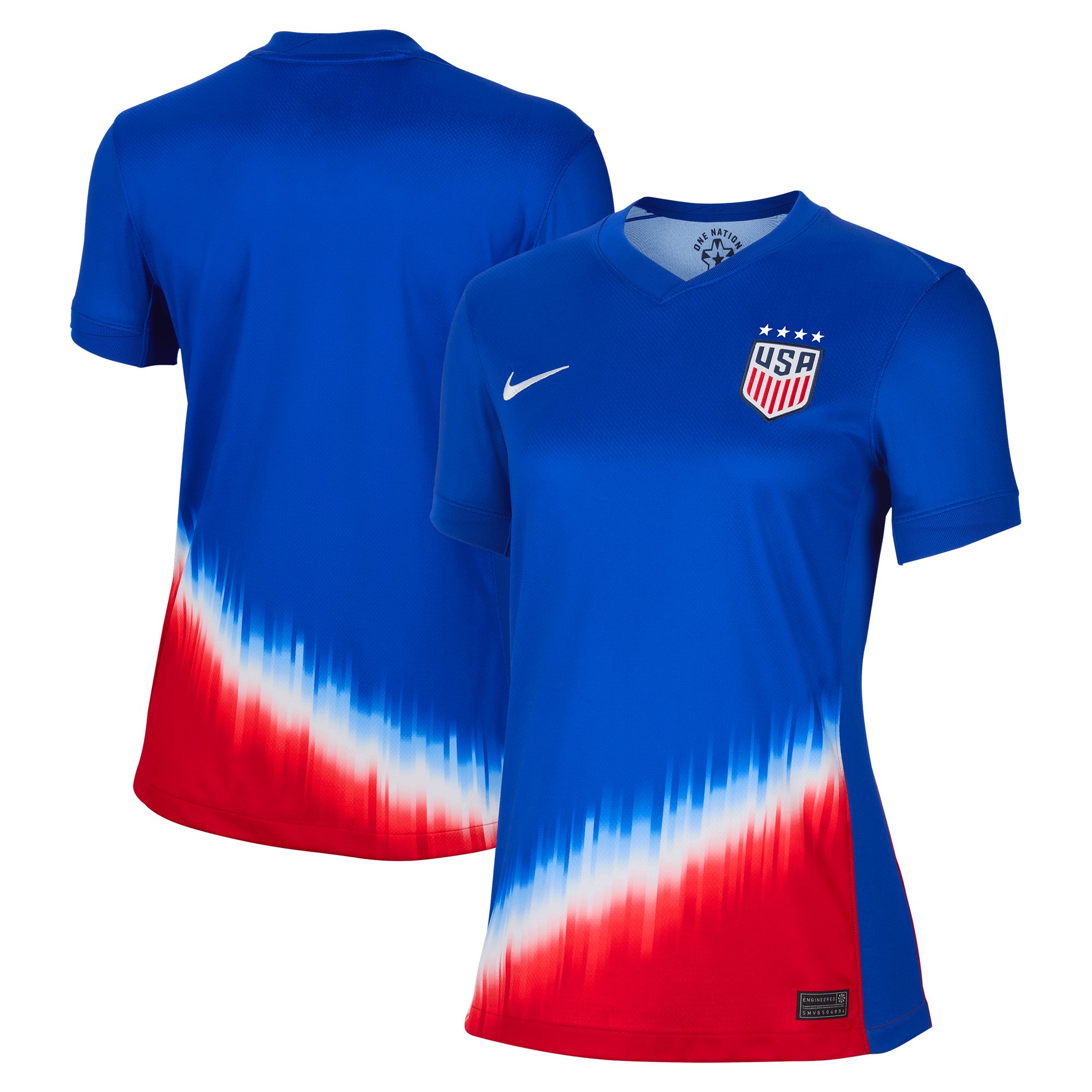 Women's Nike Royal USWNT 2024 Away Stadium Replica Jersey