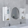 thumbnail image 3 of White Freestanding Bathroom Cabinet with 2 Drawers - Fit in Small Bathroom Areas, 3 of 5