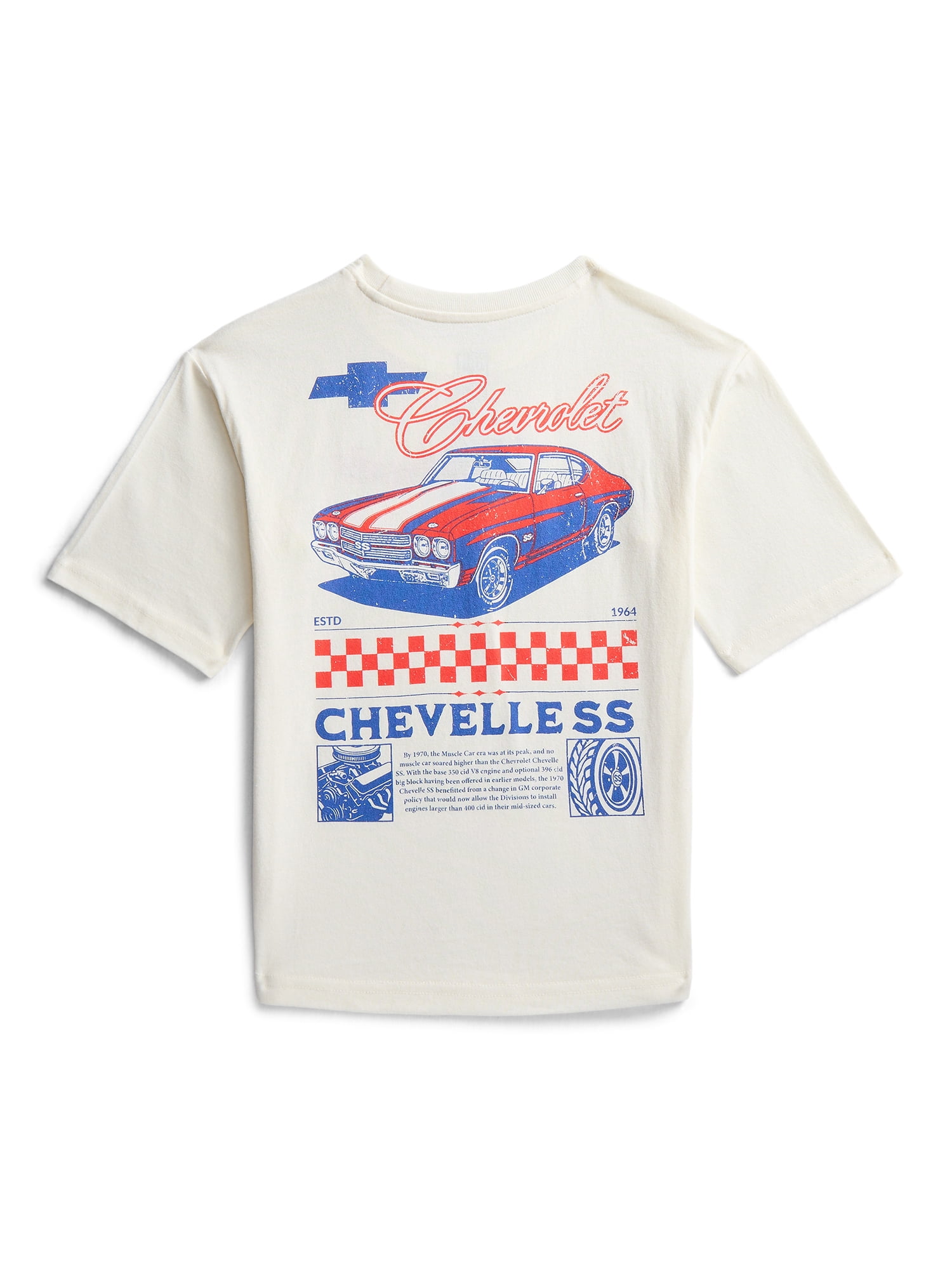 Chevrolet Boys Graphic Tee with Short Sleeves, Sizes 4-18