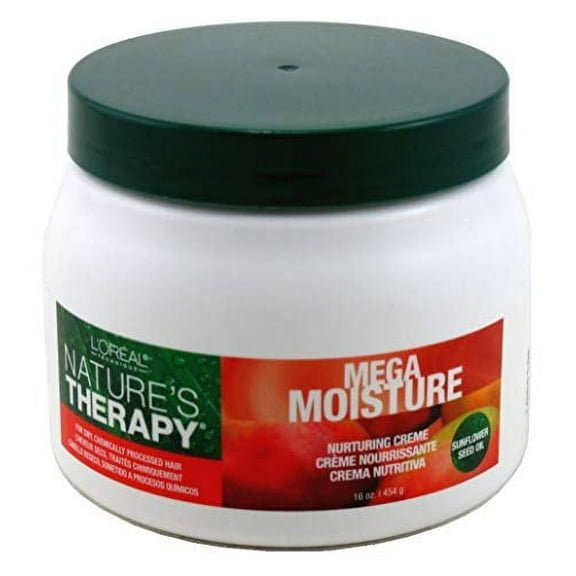 Loreal Natures Therapy Mega .. Moisture Creme 16 Ounce .. Jar (473ml) (2 Pack)