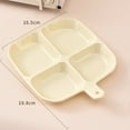 thumbnail image 3 of Reusable Divided Plate with Four Compartments and Sauce Dish - Easy to Clean for Home Kitchen, 3 of 10