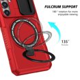 thumbnail image 3 of Allytech Magnetic Case for Samsung Galaxy S24 Plus 5G with Lens Slide Cover, [Non-Slip] [Military Grade Protection] Slim Shockproof Ring Stand Case Support Wireless Charging, Red, 3 of 10