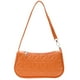 thumbnail image 2 of Bolso de hombro para axilas de PU con relieve geométrico retro para mujer (naranja) Tmvgtek Para estrenar, 2 of 9