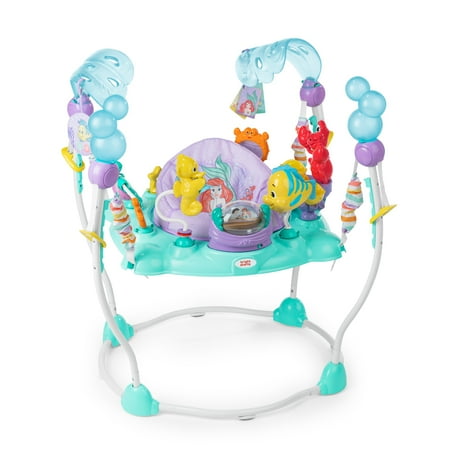 Bright Starts Disney Baby The Little Mermaid Activity Jumper, Ariel, Blue, Infant