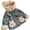 Blue, variant on Hpgjzj Girls' and Toddler Fleece Denim Jackets Zip Up Winter Coats Long Sleeve for 1-8Y with Bunny Ears Pockets 2024