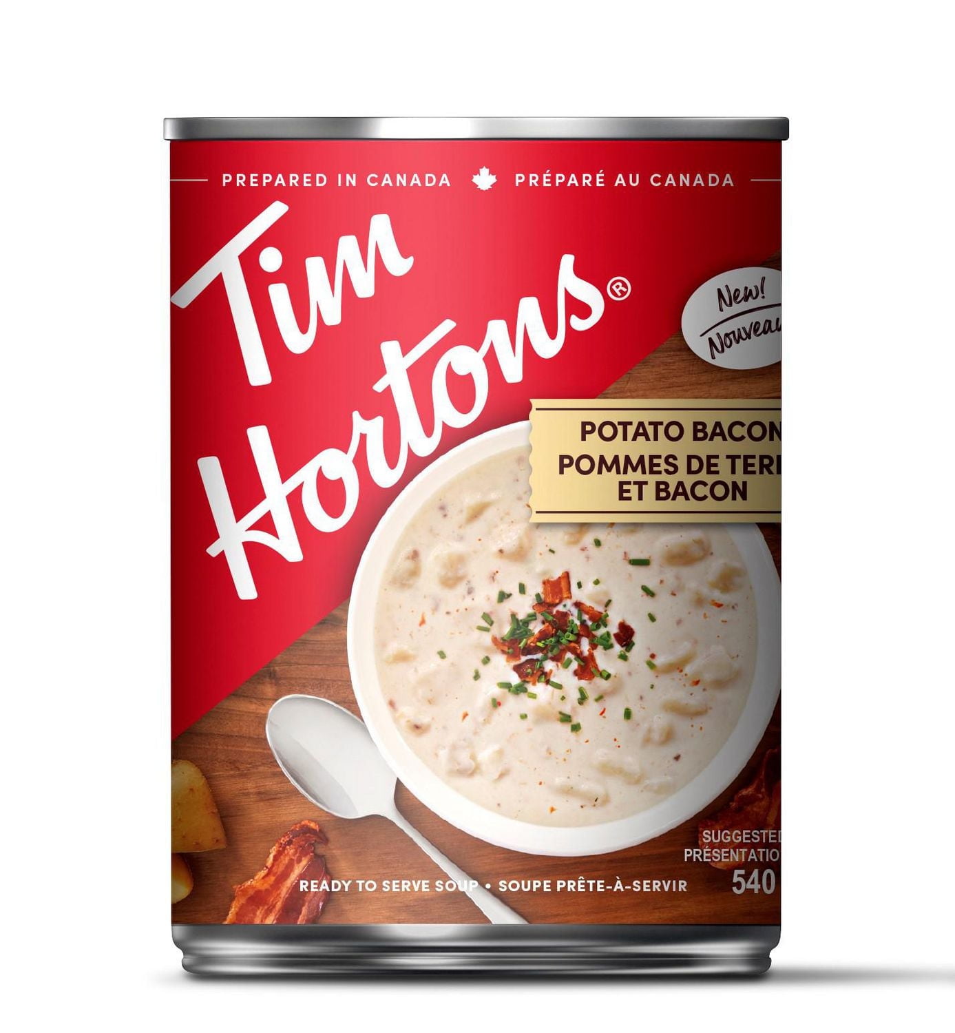 TIM HORTONS POTATO BACON SOUP, 540ML