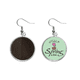 thumbnail image 1 of Diseño abstracto de cuero negro Colgante decorativo temporada pendientes de primavera joyas Unbranded M, 1 of 3