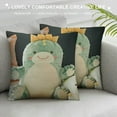 thumbnail image 3 of Dinosaur Plush Hugging Pillow - Cute Stuffed Animal Toy, Soft Cartoon Sleep Pillow for Kids, 3 of 5