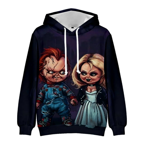 Chucky 3D Printing Long Sleeve Couple Clothes Comfortable Hooded ...