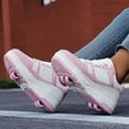 thumbnail image 4 of Cyiecw Roller Skate Shoes for Kids Girls Boys Detachable Wheeled Fashion Sneakers, 4 of 5