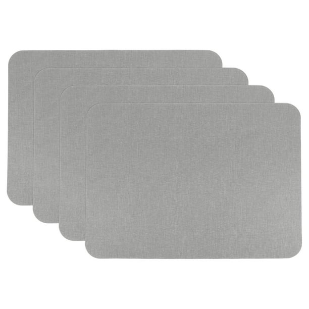 Parches de tela de lino Uxcell, cinta de reparación de lino autoadhesiva para tapicería de sofá de lino, muebles, almohadas y ropa, gris, 4 piezas