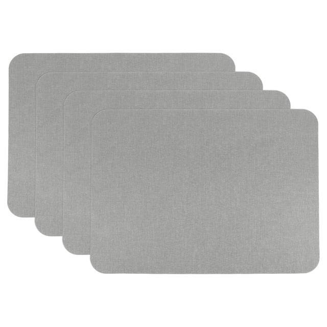 Uxcell Patchs en Tissu de Lin Auto-Adhésifs Ruban de Réparation en Fin Lin pour Canapé en Lin Rembourrage Meubles Oreiller Vêtements Gris 4 Pcs
