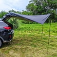thumbnail image 3 of SUV Car Side Awning Roof Top Tent, Suction Cup UV Protection Sun Shade Shelter, Silver Coated Black Glue Waterproof Canopy, Portable Outdoor Camping Rear Car Tent for Travel Picnic Driving Tour, 3 of 6
