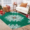 thumbnail image 4 of Runner Rug 8x10 Christmas Hallway Carpet Snowflake Washable Bedroom Carpet Xmas Holiday Decor Non Slip Kitchen Mat Indoor Decorative Throw Rug Dining Room Laundry Room Living Room, 4 of 9