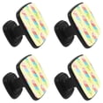 thumbnail image 2 of 4 Pcs Square Cabinet Handle Cupboard Knob Drawer Pulls Handle Colorful Popsicles Drawer Knobs with Screws Furniture Decoration, 2 of 7