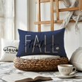 thumbnail image 3 of Blue Fall Pillow Covers 12×20,2Pack Autumn Harvest Decorative Rectangular/Lumbar Pillowcases Hello Pumpkin Hello Fall Cushion Covers Farmhouse Holiday Decorations for Sofa/Couch/Porch (Blue), 3 of 6