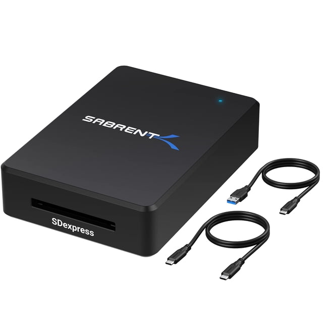 Lector de tarjetas SABRENT CR-SDX7 USB 3.2 Tipo-C y Tipo-A