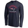 thumbnail image 2 of Men's Navy New England Patriots Futbol Americano Long Sleeve T-Shirt, 2 of 3
