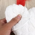 thumbnail image 6 of LABSERRON 1Pcs White Satin Lace Ribbon Heart Shaped Pillow for Wedding Ceremony, 6 of 8