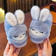 thumbnail image 2 of MUXiin Slippers For Kids Size 7 Winter Girls Slippers Cozy Soft Sole Indoor Footwear For Children Cartoon Design Home Comfort Daily Wear Ages 4 To 14(4.5-5 Years,Grey), 2 of 4