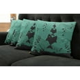 thumbnail image 2 of Ambesonne Teal Throw Pillow Cover 4 Pack, Underwater Life Themed, 16", Teal Grey, 2 of 6