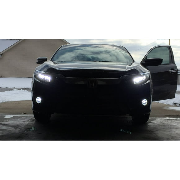 For 2015 2016 Honda Civic Sport Xenon Halogen Fog Lamps Lights Hatchback